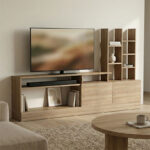 Seruno TV unit sonoma 170x25x100cm