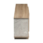 Zafore sonoma TV cabinet with gray-beige marble look 180x33x50cm - Image 6