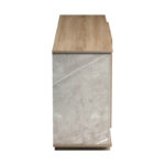 Zafore sonoma sideboard with gray-beige marble look 180x45x80cm - Слика 6