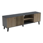 Tuscany sonoma-anthracite TV stand 180x41x51cm - Image 5