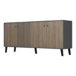 Buffet Tuscany sonoma-anthracite 180x40x78.6cm - Image 4