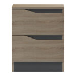 Bedside table Verena  sonoma-anthracite 40x40x50cm - Image 3