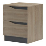 Bedside table Verena  sonoma-anthracite 40x40x50cm - Image 4