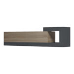 Wall-mounted TV cabinet Flato sonoma-anthracite 150x29.5x38.5cm - Image 5