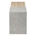 Wall-mounted TV cabinet Flato sonoma-gray beige marble look 150x29.5x38.5cm - Image 6