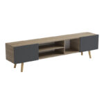 Osclo sonoma-anthracite TV cabinet 160x30x53.5cm - Image 5