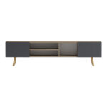 Osclo sonoma-anthracite TV cabinet 160x30x53.5cm - Image 6
