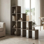 Scala sonoma bookcase 129.5x29x129.5cm