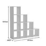 Scala sonoma bookcase 129.5x29x129.5cm - Image 6