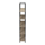Bookcase-Shelf Loftie sonoma-black metal 126x28x165cm - Image 5