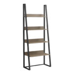 Alfa sonoma bookcase-shelf-black metal 75x36x185cm - Image 2
