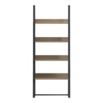 Alfa sonoma bookcase-shelf-black metal 75x36x185cm - Image 3