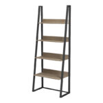 Alfa sonoma bookcase-shelf-black metal 75x36x185cm - Image 4