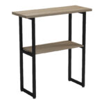 Solain console sonoma-black metal 79x29x85cm - Image 2