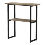 Solain console sonoma-black metal 79x29x85cm - Image 4