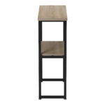 Solain console sonoma-black metal 79x29x85cm - Image 5