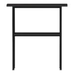 Console Solain black marble effect-black metal 79x29x85cm - Image 3