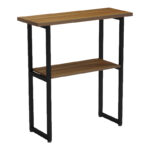 Console Solain walnut-black metal 79x29x85cm - Image 2