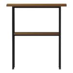 Console Solain walnut-black metal 79x29x85cm - Image 3