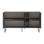 Balain buffet sonoma-anthracite 142x35.5x83cm - Image 2