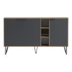 Balain buffet sonoma-anthracite 142x35.5x83cm - Image 4