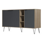 Balain buffet sonoma-anthracite 142x35.5x83cm - Image 5