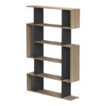 Mito sonoma-anthracite bookcase 108.5x25x161cm - Image 4