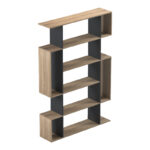 Mito sonoma-anthracite bookcase 108.5x25x161cm - Image 5