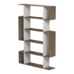 Mito sonoma-white bookcase 108.5x25x161cm - Image 4