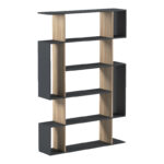 Mito anthracite-sonoma bookcase 108.5x25x161cm - Image 2