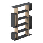 Mito anthracite-sonoma bookcase 108.5x25x161cm - Image 5