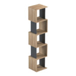 Cubik sonoma -anthracite  bookcase 35x30x161cm - Image 5