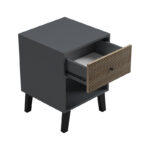 Tuscany bedside table sonoma-anthracite 40x40x55cm - Image 2