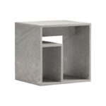 Doublo side table grey beige marble look 40x35x40cm - Image 2