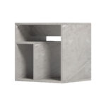 Doublo side table grey beige marble look 40x35x40cm - Image 3