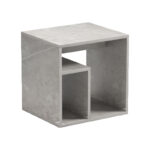 Doublo side table grey beige marble look 40x35x40cm - Image 4