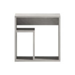 Doublo side table grey beige marble look 40x35x40cm - Image 5
