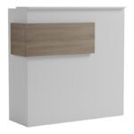 Optima reception desk with LED white -sonoma 110x40x110cm