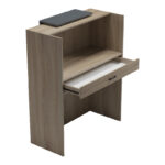 Reception desk Zowel with LED sonoma-anthracite 90x40x110cm - Image 2