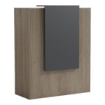 Reception desk Zowel with LED sonoma-anthracite 90x40x110cm
