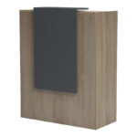Reception desk Zowel with LED sonoma-anthracite 90x40x110cm - Image 4
