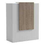 Reception desk Zowel with LED white - sonoma 90x40x110cm