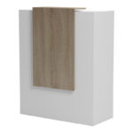 Reception desk Zowel with LED white - sonoma 90x40x110cm - Image 4