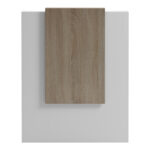 Reception desk Zowel with LED white - sonoma 90x40x110cm - Image 5