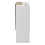 Reception desk Zowel with LED white - sonoma 90x40x110cm - Image 6