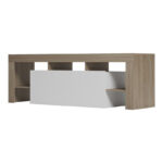 Liner TV cabinet sonoma-white 150x40x50cm - Image 4