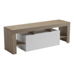 Liner TV cabinet sonoma-white 150x40x50cm - Image 5