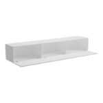 Wall-mounted TV cabinet with led Rival white 180x35x30cm - Image 2
