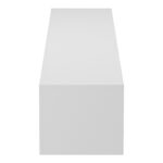 Wall-mounted TV cabinet with led Rival white 210x35x30cm - Image 5