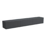 Wall-mounted TV cabinet with led Rival anthracite 210x35x30cm - Image 3